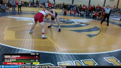 157 lbs Round 1 - Kyle Boeke, Augustana vs Derek Johnson, Saint Cloud State