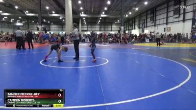 70 lbs Round 2 (4 Team) - Tanner McCray-Bey, RAMPAGE WRESTLING CLUB vs Camden Roberts, CAPITAL CITY WRESTLING CLUB