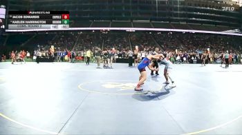 D3-138 lbs Cons. Round 2 - Jacob Edwards, Chippewa Hills HS vs Kaelen Harrington, Birch Run