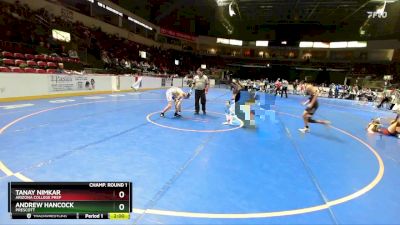 113 lbs Champ. Round 1 - Andrew Hancock, Prescott vs Tanay Nimkar, Arizona College Prep