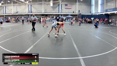 72 lbs Round 3 (4 Team) - Logan Bonfilio, CTWHALE vs Maven Saferite, Brawler Elite