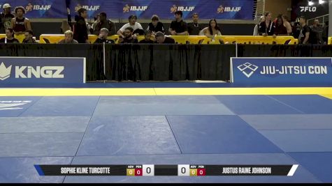 Justus Raine Johnson vs Sophie Kline Turcotte 2026 Pan Jiu Jitsu IBJJF Championship