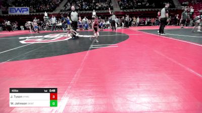 40 lbs Consi Of 4 - Ronan Morris, Skiatook Youth Wrestling vs Laith Adkins, Claremore Wrestling Club