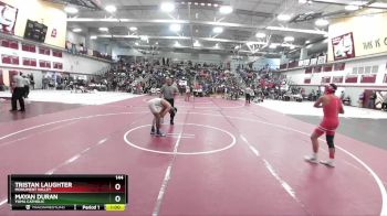 144 lbs Cons. Round 2 - Mayan Duran, Yuma Catholic vs Tristan Laughter, Monument Valley