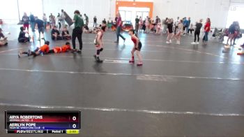 57 lbs Round 3 (4 Team) - Aerilyn Pope, Team NC Wrestling Club vs Arya Robertons, Georgia United