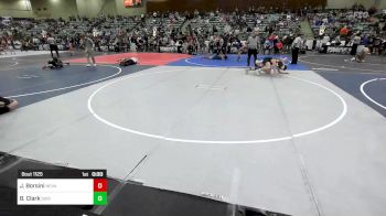 137 lbs Consi Of 8 #1 - Jaden Borsini, Nevada Elite vs Boston Clark, Sierra Sabers