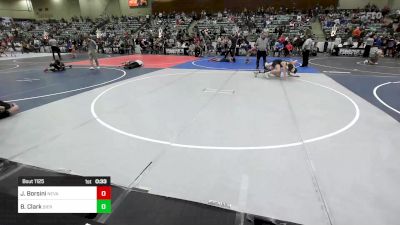 137 lbs Consi Of 8 #1 - Jaden Borsini, Nevada Elite vs Boston Clark, Sierra Sabers
