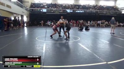 174 lbs Champ. Round 1 - Jake Prudek, Fresno City College vs Ashkan Dehnaey, Cuesta College