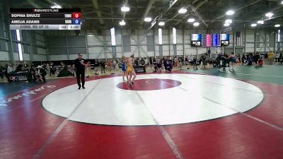 55 kg Cons. Rd Of 32 - Sophia Shultz, Tiger Den Wrestling Club vs Amelia Adams, Rabid Dawg