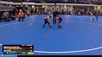 Round 3 - Braxton Hamilton, Mount Pleasant Wrestling Club vs Bo Rans, West Delaware Hawks