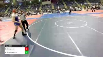 170 lbs Semifinal - Pepper Rhyne, Moffat County Youth Wrestiling vs Anders Thompson, Flathead Valley WC