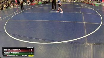 56 lbs Semifinal - Bristol Coltrinari, Fruita Wildcat Wrestling Club vs Audrey Amerson, Shootbox