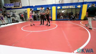 110 lbs Semifinal - Kaydeance Thompson, Sperry Wrestling Club vs Kamari Chatman, Unattached