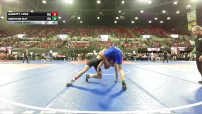 137 lbs Cons. Round 3 - Abraham May, Fairfield Wrestling Club vs Garrett Davis, Powell Wrestling Club
