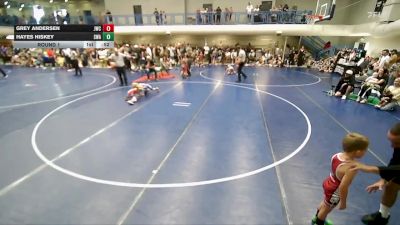 46-49 lbs Round 1 - Hayes Hiskey, Sanderson Wrestling Academy vs Grey Andersen, Juab Wrestling Club