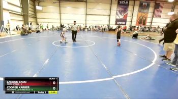 56 lbs Rd# 4- 2:00pm Friday Final Pool - Cooper Karber, Oklahoma Outlaws Blue vs Landon Caro, Terps XPress