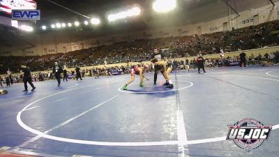 132 lbs Consi Of 16 #2 - Marco Rodriguez, OKC Saints Wrestling vs Paxton Behrens, Plainview Youth Wrestling Club