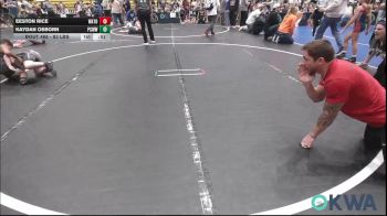 83 lbs 3rd Place - Eeston Rice, Watonga Youth Wrestling vs Kaydan Osborn, Ponca City Wildcat Wrestling
