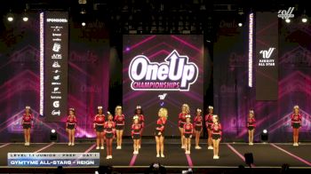 GymTyme All-Stars - Reign [2026 L1.1 Junior - PREP Day 1] 2026 One Up Grand Nationals