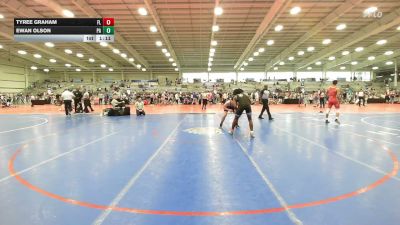 160 lbs Round Of 32 - Tyree Graham, FL vs Ewan Olson, PA