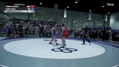 63 kg Cons. Quarters - Robby Vaughn, Moses Lake Wrestling Club vs Rhett Peak, Position Wrestling/NYAC