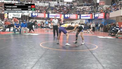 A - 126 lbs Cons. Round 1 - Ethan Leger, Laurel vs Angel Lorenzana, Columbia Falls