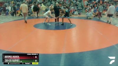 160 lbs Cons. Round 3 - Trevor Burney, Soddy Daisy Wrestling Club vs Jeffrey Gooch, Ground Zero Wrestling