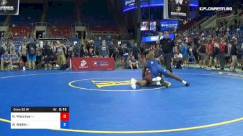 160 lbs Cons 32 #1 - Kevin Meicher, Wisconsin vs Bilal Bailey, Illinois