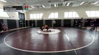 150 lbs Champ. Round 2 - Blake Edwards, Thunder Basin vs Noah Parks, Kemmerer