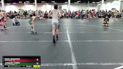 72 lbs Round 2 (8 Team) - Noah Desmond, PA Alliance vs Joaquin Corso, Bitetto Trained