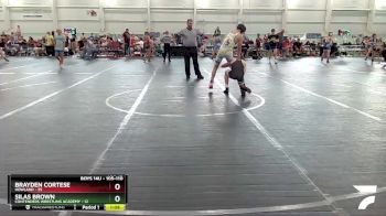 105-110 lbs Cons. Semi - Brayden Cortese, Howland vs Silas Brown, Contenders Wrestling Academy