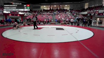 130 lbs 3rd Place - Karsyn McAnally, Bentonville West Girls vs Texiera Claudio, Edmond North Girls