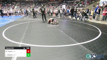 75 lbs Round Of 32 - Maverick Taylor, Clinton Youth Wrestling vs Leelyn Gibson, Wolfpak Wrestling