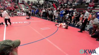 85 lbs Quarterfinal - Kayson Cain, Morrison Takedown Club vs Lincoln McMillen, Tonkawa Takedown Club