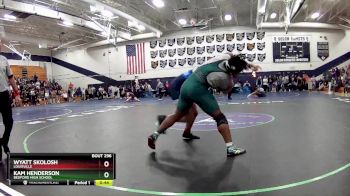 190 lbs Cons. Round 2 - Wyatt Skolosh, Louisville vs Kam Henderson, Bedford High School