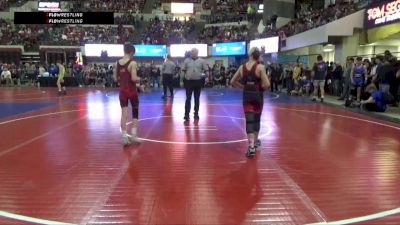 90 lbs Champ. Round 1 - Cayden Scharf, Dickinson Wrestling Club vs Liam DeBolt, Lockwood Wrestling Club