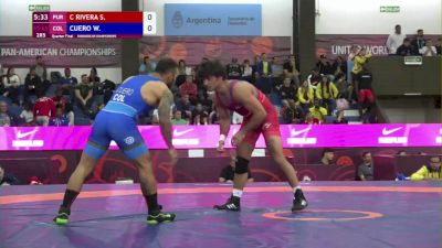 65 kg Quarterfinal - Sebastian Rivera, PUR vs Wber Cuero, COL
