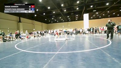100 lbs Cons. Semis - Kenzie Johnson, OK vs Elizabeth Palma-Hernandez, OK