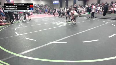 150 lbs Quarterfinal - Ryder Gibson, Teknique Wrestling vs John Brewer, Roundtree Wrestling Academy