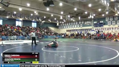 220 lbs Semifinal - Diego Cardona, Chaparral vs Donovan Roach, Murrieta Mesa