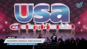 Salpointe Catholic High School - Varsity Jazz (Song/Pom) -- Medium (8-11) [2023 Varsity Jazz (Song/Pom) -- Medium (8-11) Day 2] 2023 USA Spirit & Junior Nationals/Collegiate Championships