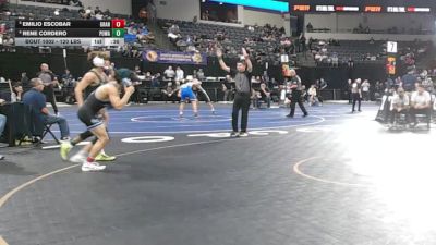 120 lbs Consi Of 8 #2 - Emilio Escobar, Granite Hills (SD) vs Rene Cordero, Poway (SD)