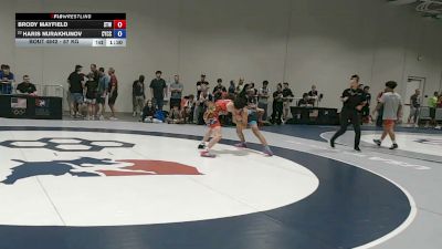 57 kg Champ. Rd Of 64 - Brody Mayfield, Steller Trained Wrestling vs Haris Nurakhunov, Community Youth Center - Concord Campus Wrestling