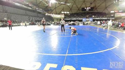 2A 138 lbs Quarterfinal - Cole Borden, Shelton vs Logan Utecht, West Valley (Spokane)