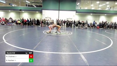 75 lbs Round Of 32 - Nathaniel Clubine, CO vs Bennett Kocher, PA