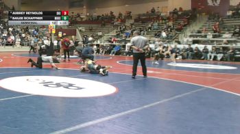 5A 100 lbs Semifinal - Bailee Schaffner, MOUNTAIN HOME HIGH SCHOOL vs Aubrey Reynolds, SEARCY HIGH SCHOOL