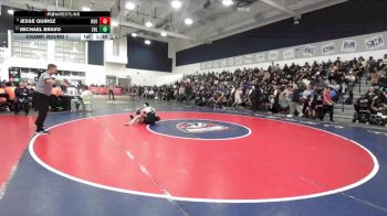 120 lbs Champ. Round 1 - Jesse Quiroz, Eleanor Roosevelt vs Michael Bravo, Shadow Hills