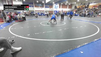 150 lbs Quarterfinal - Niko Valenzuela, Fountain Valley vs Luke Gublet, Thousand Oaks