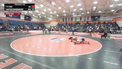 141 lbs 7th Place Match - Ty Fink, Wisconsin-Eau Claire vs Ashton Romberger, Wilkes University