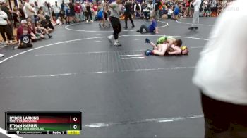 80 lbs Semifinal - Ryder Larkins, Ninety Six Wrestling vs Ethan Harris, Palmetto State Wrestling